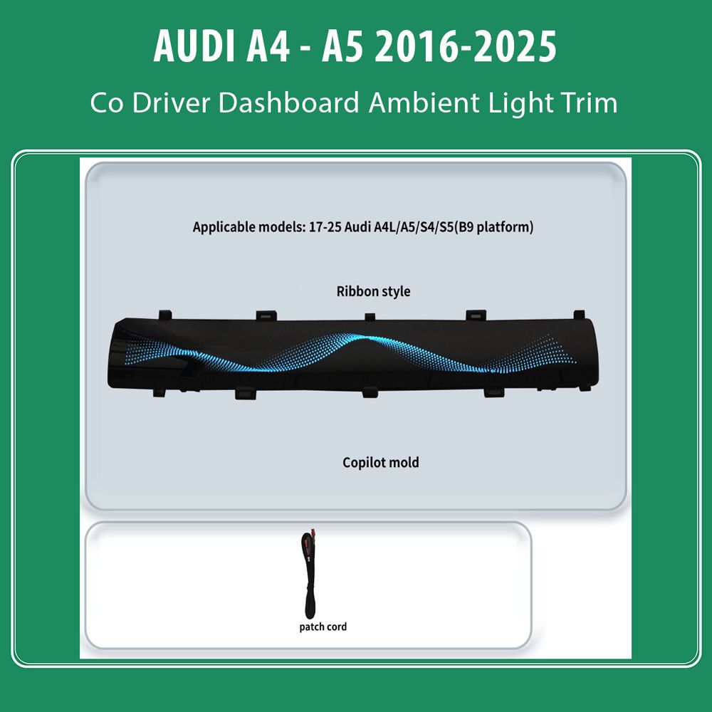 AUDI_A4-A5_2016-24_Ambiernt_Lights_CoDriver_Dashboard_Trim_01
